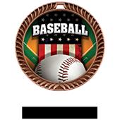 Hasty Awards Crest Baseball Medal Patriot M-8650C Hasty Awards Crest Baseball Medal Patriot M-8650C