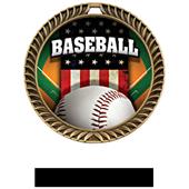 Hasty Awards Crest Baseball Medal Patriot M-8650C Hasty Awards Crest Baseball Medal Patriot M-8650C