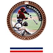 Hasty Awards Crest Baseball Medal P.R.1 M-8650C Hasty Awards Crest Baseball Medal P.R.1 M-8650C