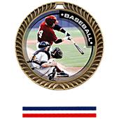 Hasty Awards Crest Baseball Medal P.R.1 M-8650C Hasty Awards Crest Baseball Medal P.R.1 M-8650C