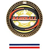 Hasty Awards Crest Baseball Medal Bust-Out M-8650C Hasty Awards Crest Baseball Medal Bust-Out M-8650C