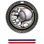 Hasty Awards Crest Baseball Medal Bust-Out M-8650C Hasty Awards Crest Baseball Medal Bust-Out M-8650C