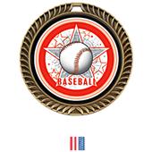 Hasty Awards Crest Baseball Medal All-Star M-8650C