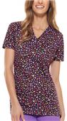 Dickies Women's Print V-Neck Scrub Top