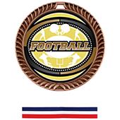 Hasty Awards Crest Football Medal Classic M-8650F Hasty Awards Crest Football Medal Classic M-8650F