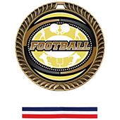 Hasty Awards Crest Football Medal Classic M-8650F Hasty Awards Crest Football Medal Classic M-8650F