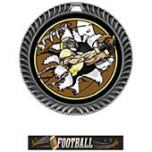 Hasty Awards Crest Football Medal Bust-Out M-8650F Hasty Awards Crest Football Medal Bust-Out M-8650F