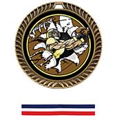 Hasty Awards Crest Football Medal Bust-Out M-8650F Hasty Awards Crest Football Medal Bust-Out M-8650F