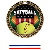 Hasty Awards Crest Softball Medal Patriot M-8650O Hasty Awards Crest Softball Medal Patriot M-8650O