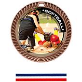 Hasty Awards Crest Softball Medal P.R.2 M-8650O Hasty Awards Crest Softball Medal P.R.2 M-8650O