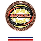 Hasty Awards Crest Softball Medal Classic M-8650O Hasty Awards Crest Softball Medal Classic M-8650O