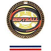 Hasty Awards Crest Softball Medal Classic M-8650O Hasty Awards Crest Softball Medal Classic M-8650O