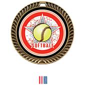 Hasty Awards Crest Softball Medal All-Star M-8650O