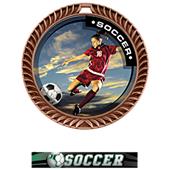 Hasty Award Crest Soccer Medal P.R. Female M-8650S Hasty Award Crest Soccer Medal P.R. Female M-8650S