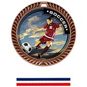 Hasty Award Crest Soccer Medal P.R. Female M-8650S Hasty Award Crest Soccer Medal P.R. Female M-8650S