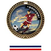 Hasty Award Crest Soccer Medal P.R. Female M-8650S Hasty Award Crest Soccer Medal P.R. Female M-8650S