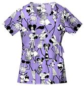 Cherokee Tooniforms Womens V-Neck Scrub Top