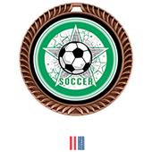 Hasty Award Crest Soccer Medal All-Star M-8650S