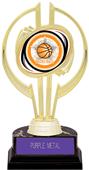 Gold Hurricane 7" All-Star Basketball Trophy