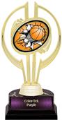 Gold Hurricane 7" Bust-Out Basketball Trophy