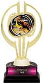 Gold Hurricane 7" P.R. Female Basketball Trophy