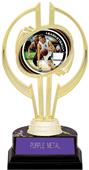 Gold Hurricane 7" P.R. Male Basketball Trophy Gold Hurricane 7" P.R. Male Basketball Trophy