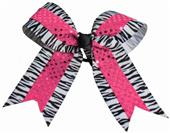 Pizzazz Zebra Sequin Hair Bow Pizzazz Zebra Sequin Hair Bow