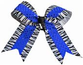 Pizzazz Zebra Sequin Hair Bow Pizzazz Zebra Sequin Hair Bow