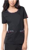 Dickies Womens Zig-Zag Stitching Scrub Tops