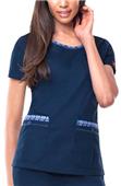 Dickies Womens Zig-Zag Stitching Scrub Tops