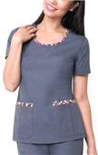 Dickies Womens Zig-Zag Stitching Scrub Tops