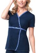 Dickies Womens Jr. Fit Mock Wrap Neck Scrub Top