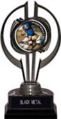 Black Hurricane 7" P.R.2 Football Trophy