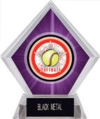 Awards All-Star Softball Purple Diamond Ice Trophy