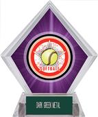 Awards All-Star Softball Purple Diamond Ice Trophy