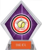 Awards All-Star Softball Purple Diamond Ice Trophy