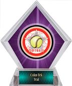 Awards All-Star Softball Purple Diamond Ice Trophy