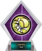 Awards Bust-Out Softball Purple Diamond Ice Trophy Awards Bust-Out Softball Purple Diamond Ice Trophy