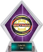 Awards Classic Softball Purple Diamond Ice Trophy Awards Classic Softball Purple Diamond Ice Trophy