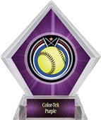 Awards Eclipse Softball Purple Diamond Ice Trophy