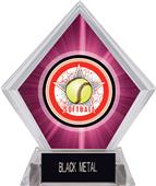 Awards All-Star Softball Pink Diamond Ice Trophy