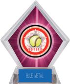 Awards All-Star Softball Pink Diamond Ice Trophy