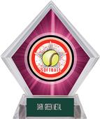 Awards All-Star Softball Pink Diamond Ice Trophy