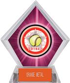 Awards All-Star Softball Pink Diamond Ice Trophy