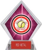 Awards All-Star Softball Pink Diamond Ice Trophy