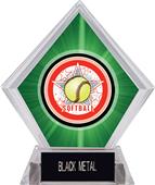 Awards All-Star Softball Green Diamond Ice Trophy