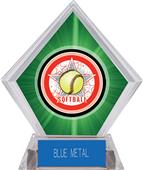 Awards All-Star Softball Green Diamond Ice Trophy