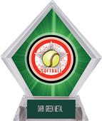 Awards All-Star Softball Green Diamond Ice Trophy