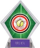 Awards All-Star Softball Green Diamond Ice Trophy