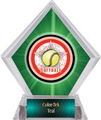 Awards All-Star Softball Green Diamond Ice Trophy